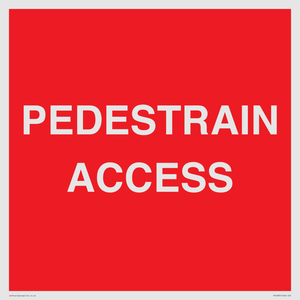 PEDESTRAIN ACCESS
